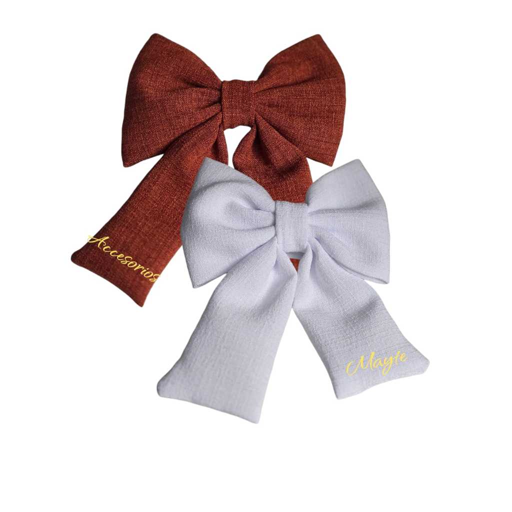 Kits de 2 Laço feminino de cabelo com bico de pato /adulto várias cores em Oferta na Shopee