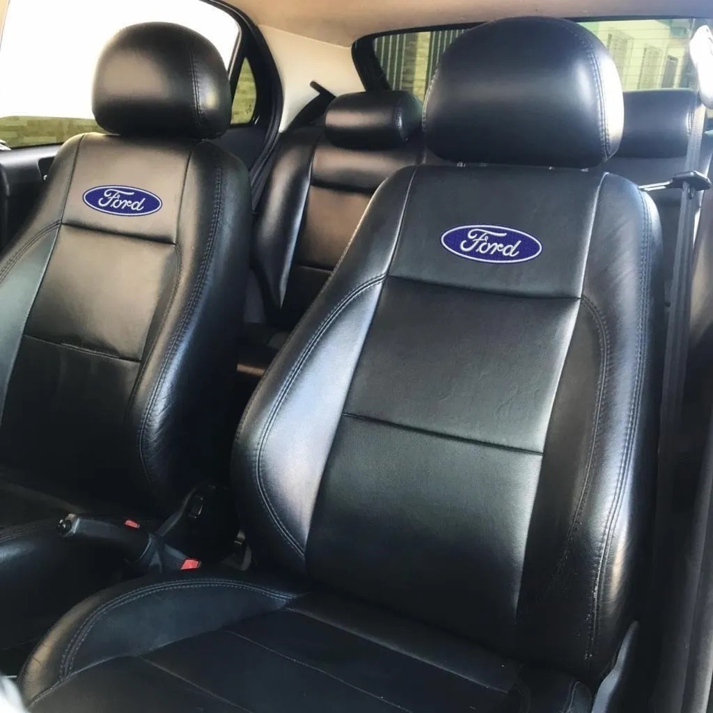 Capa Banco Carro 100% Couro Ford Ford Ecosport Escort Focus