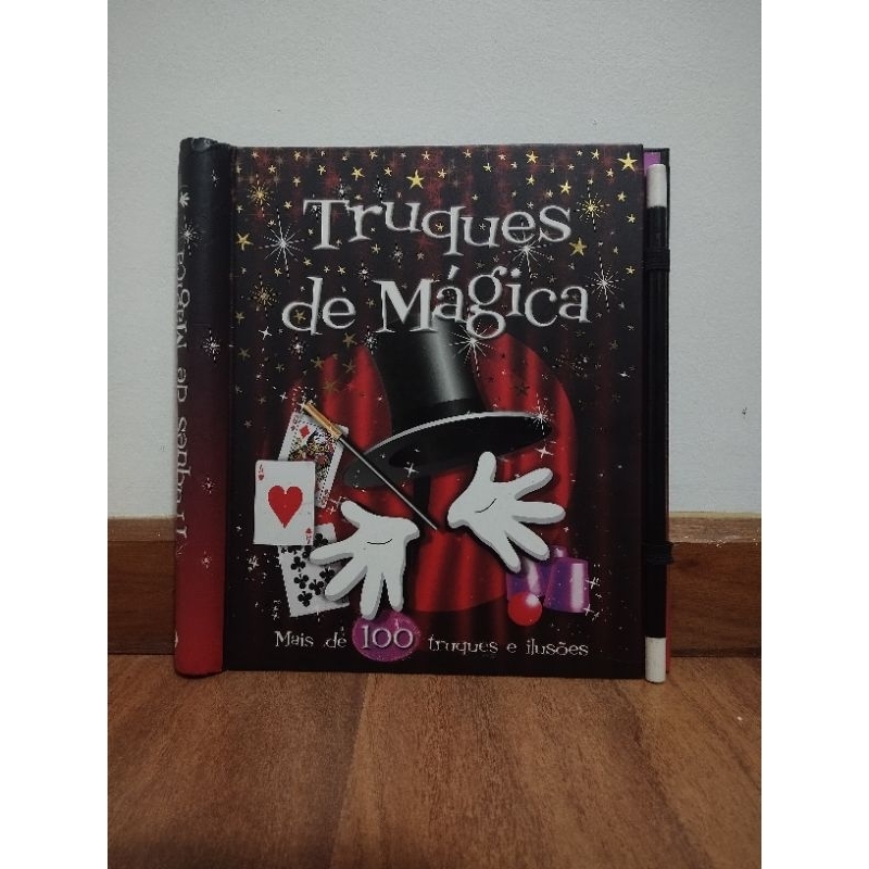 Livros usados - Livro infantil - Livro Truques de Mágica - Livro de mágica infantil com varinha (brechó)