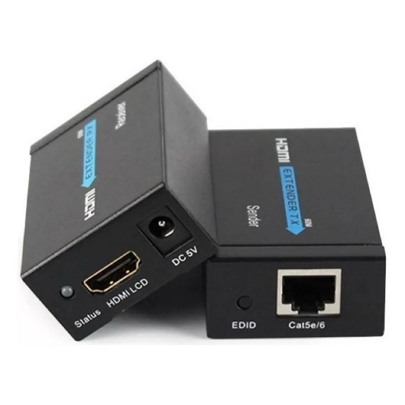 Extensor Compatível com HDMI Rj45 60m 60 Metros Adaptador Cabo Rede Cat 6 7 em Oferta na Shopee