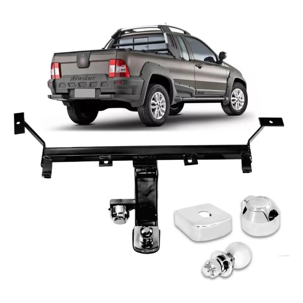 Engate Reboque Fiat Strada AdvTrek 1998 a 2020 em Oferta na Shopee