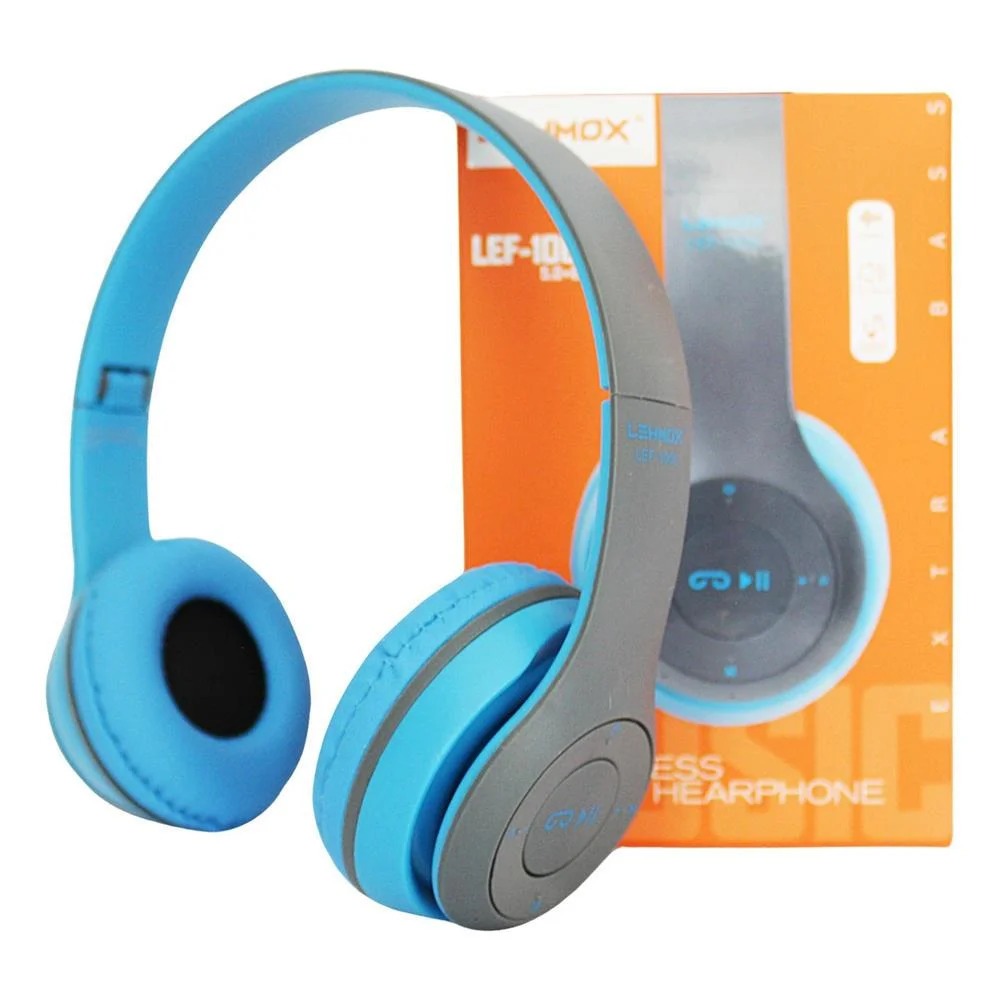 Fone de Ouvido Sem Fio Blueetooth 5.0 Original da Lehmox Headphone Sistema anti-ruído Extra Bass