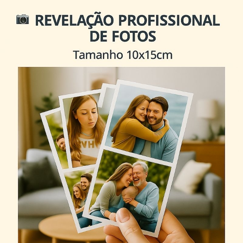 Revelação de Fotos 10x15cm - Papel Fosco - Alta Qualidade - Lembrança de Família -  Profissional