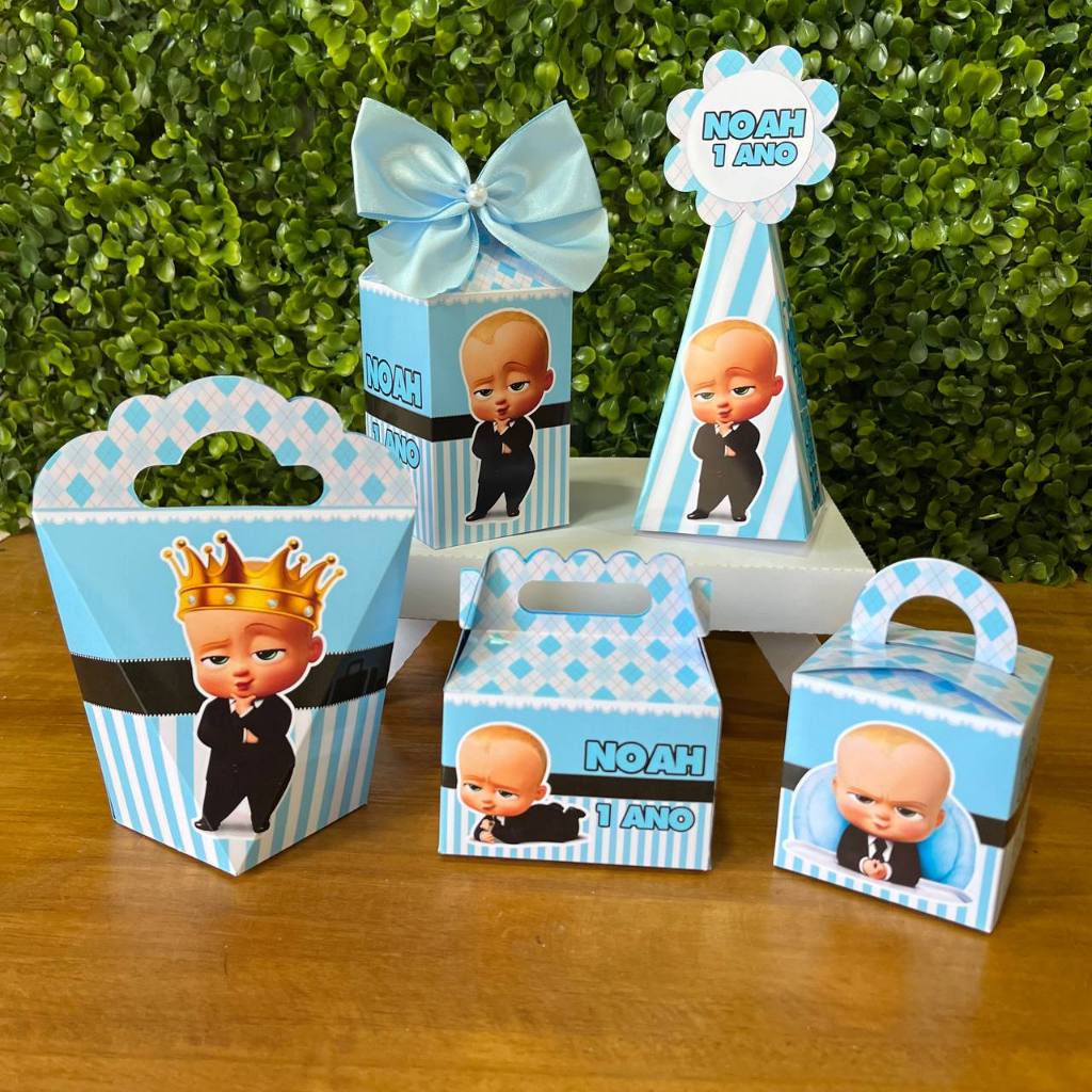 KIT FESTA PERSONALIZADA PODEROSO CHEFINHO - PEGUE E MONTE - Lembrancinha - Caixinhas Personalizada