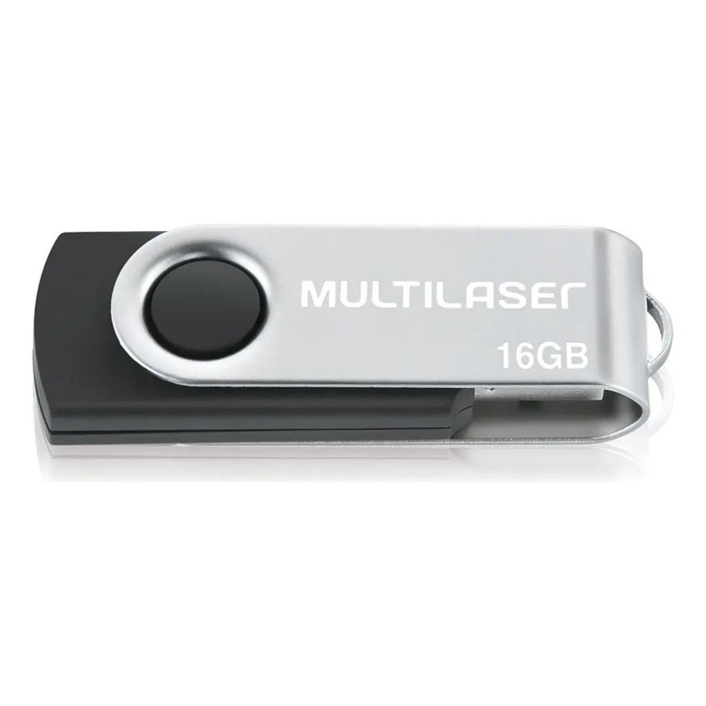 Pen Drive Twist 16gb Preto Multilaser - Pd588