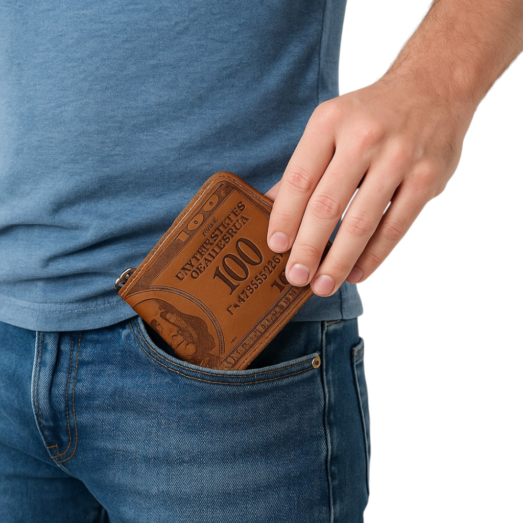 Carteira Masculina Couro Com Antifurto Promoção em Oferta na Shopee