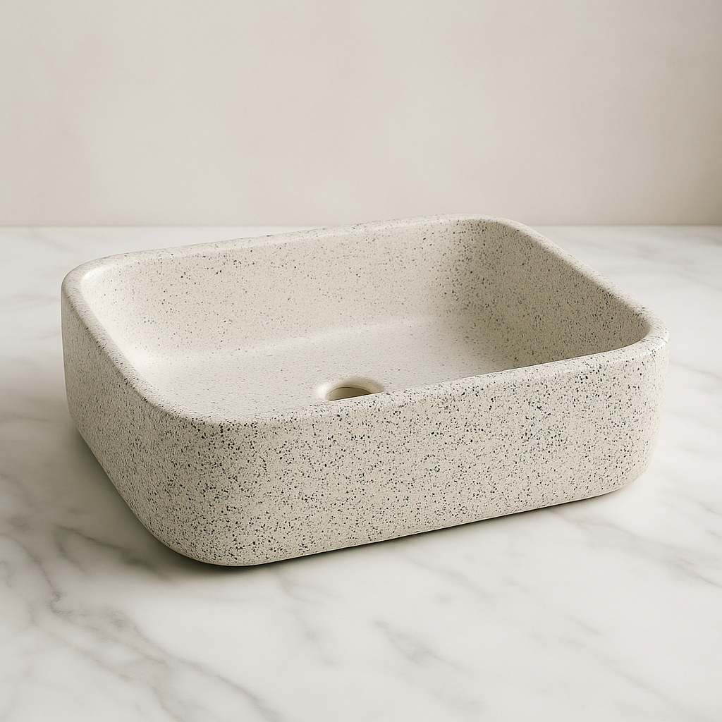 Cuba De Apoio Para Banheiro Oval Granilite Delicado Sobrepor Branco luxo