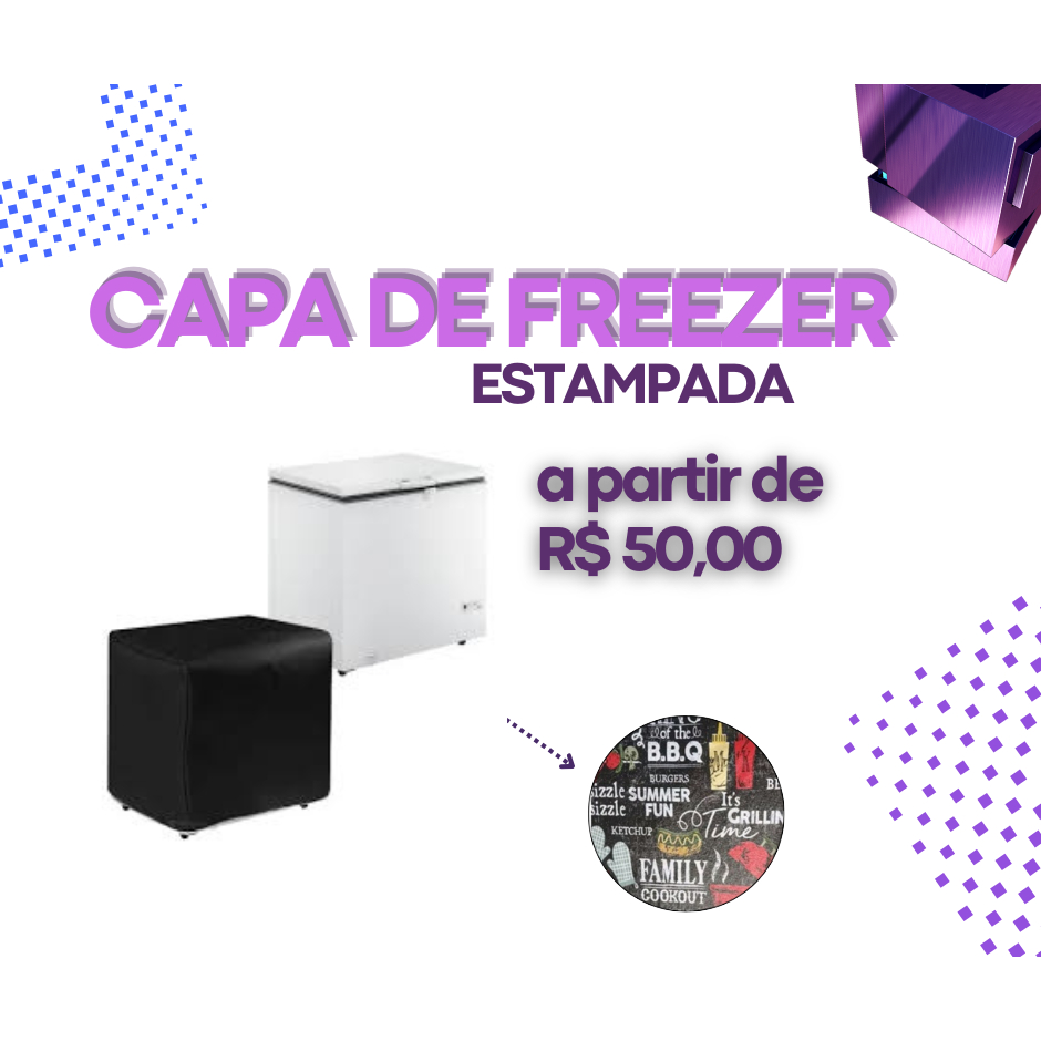 CAPA FREEZER HORIZONTAL DIVERSOS TAMANHOS