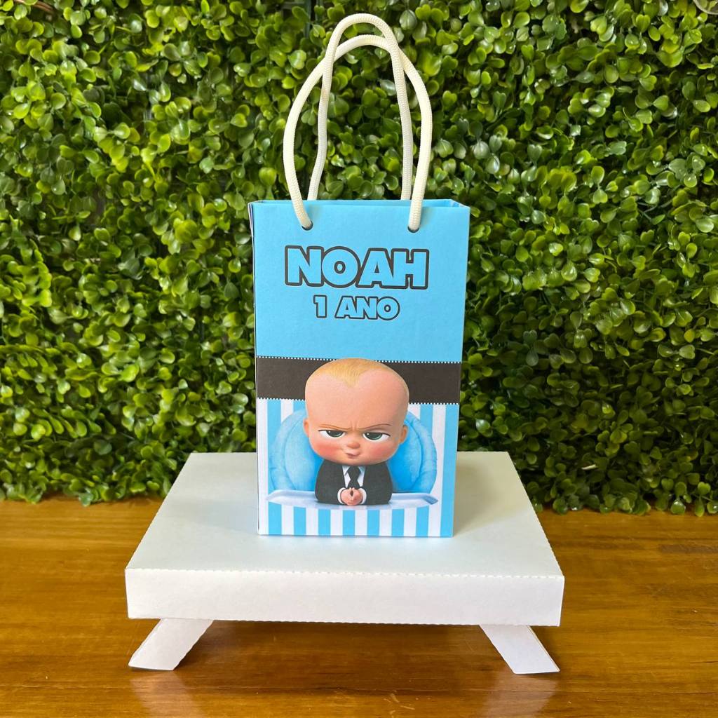 SACOLINHA PERSONALIZADA PODEROSO CHEFINHO - PEGUE E MONTE - TAMANHO (P) - Lembrancinha - Aniversário
