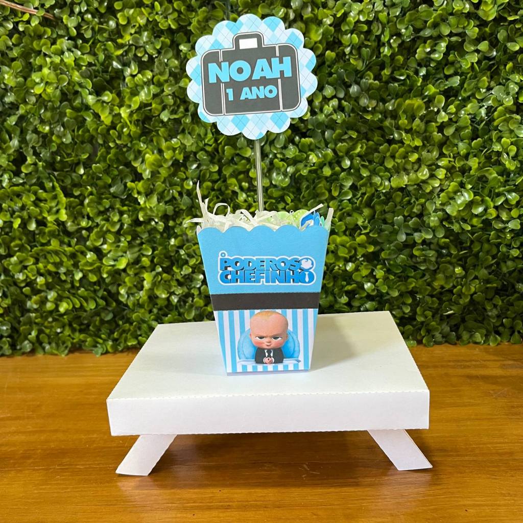 CENTRO DE MESA PERSONALIZADO CACHEPOT PODEROSO CHEFINHO - PEGUE E MONTE - Lembrancinha - Cachepo