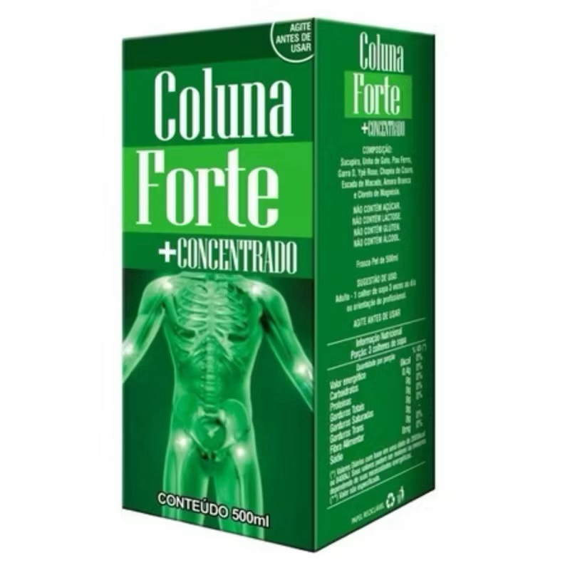 Coluna Forte + concentrado 100% Natural 500ml em Oferta na Shopee