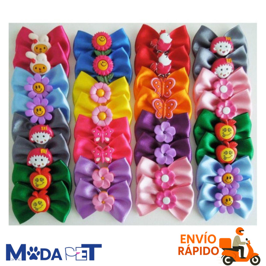 Laços Para Pet KIT C/40 Unidades Lacos Para Banho Tosa Lacinhos de Cachorros Barato Luxo