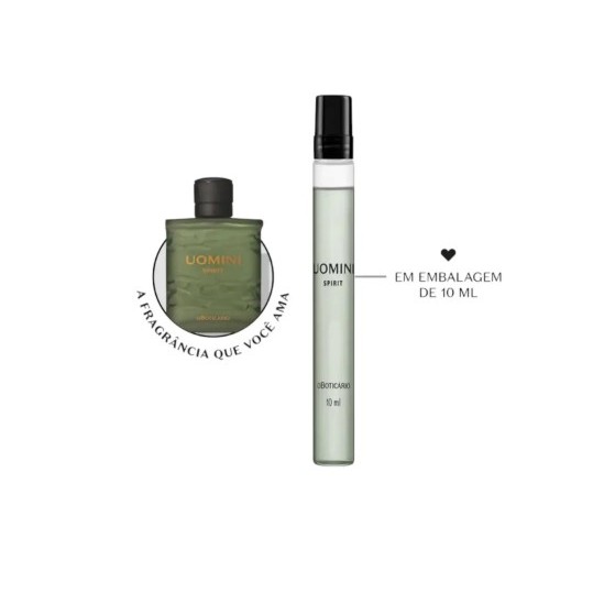 O BOTICARIO UOMINI SPIRIT DESODORANTE COLONIA VIAGEM 10ML