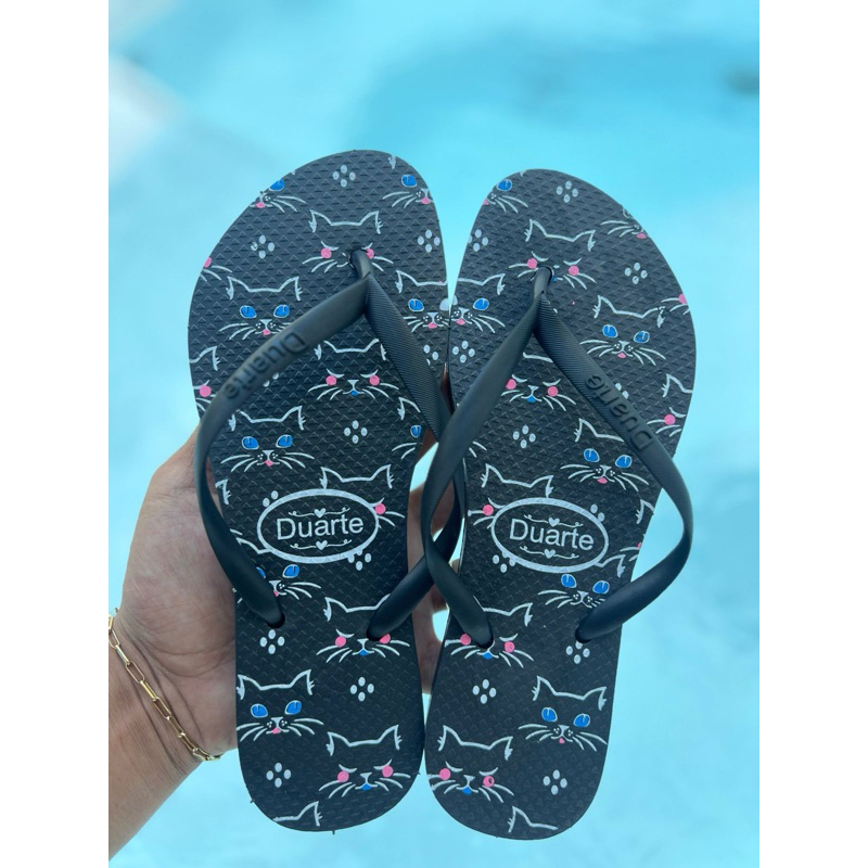 chinelo de dedo feminino estampado em Oferta na Shopee