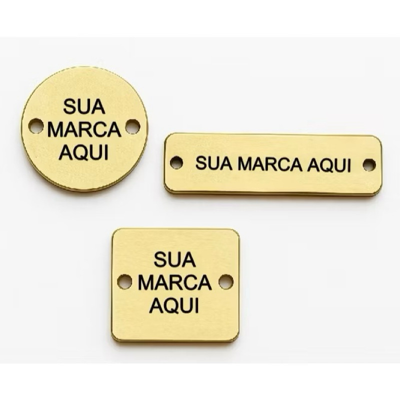 Imagem 20/30/50 Etiqueta Personalizada em Acrílico Espelhado