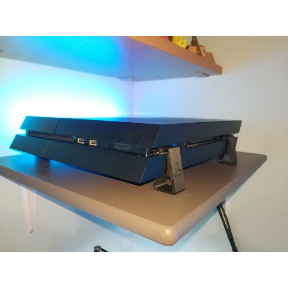 Kit Suporte Para Playstation 4 Fat e Slim Ps4 Horizontal - Pezinho