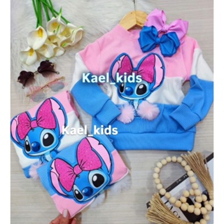Blusa Infantil de Frio Menina Stitch Moda Blogueirinha Inverno em Oferta na Shopee