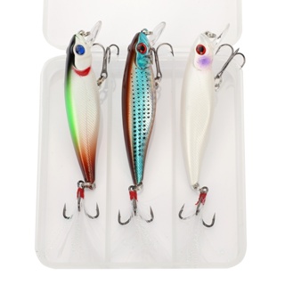 Kit 3 Iscas Artificiais Minnow Meia Água Tucunaré Robalo 8,6cm 9,1g em Oferta na Shopee