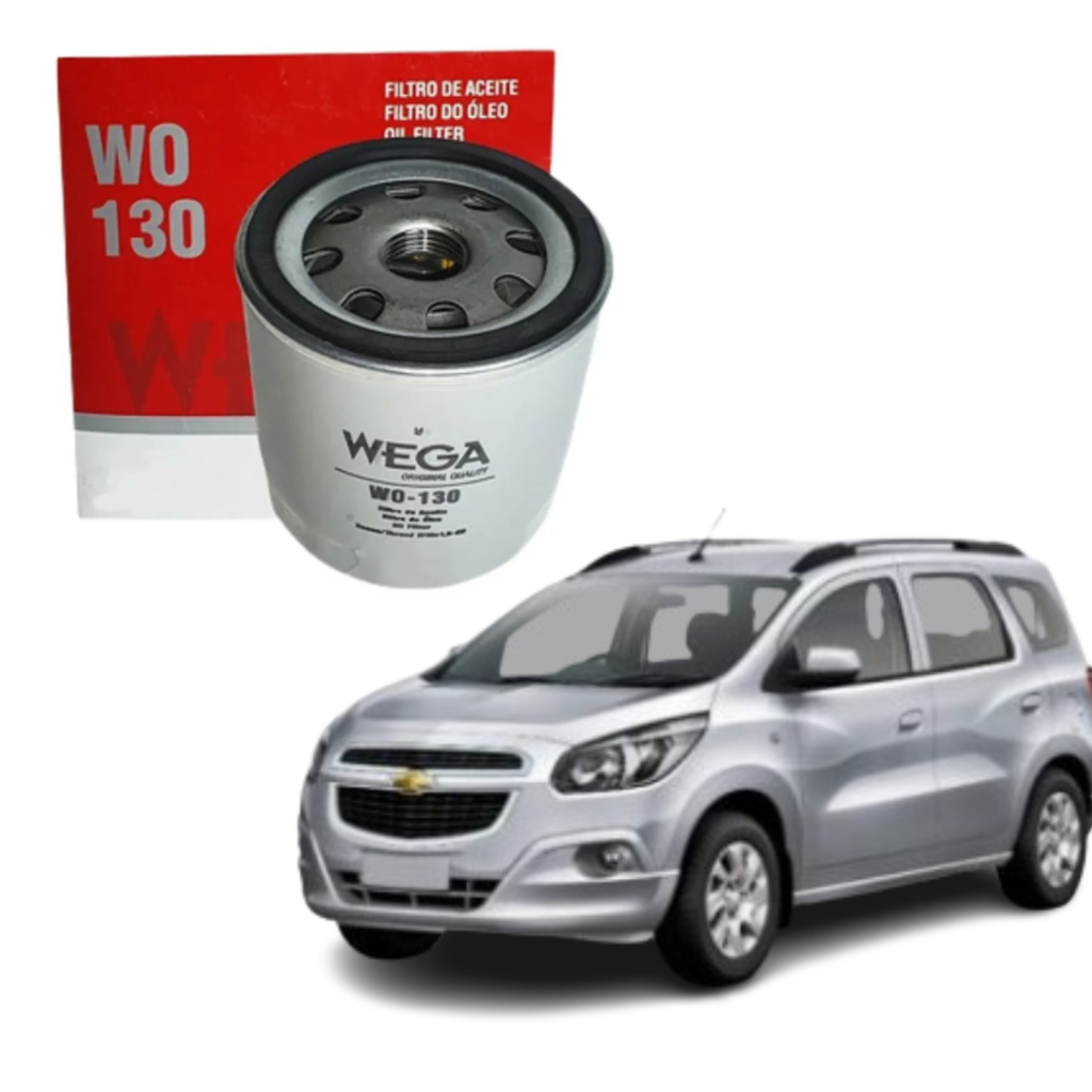 Filtro De Óleo Blindado Wega WO130 Chevrolet SPIN 1.8 2012 a 2022 Original