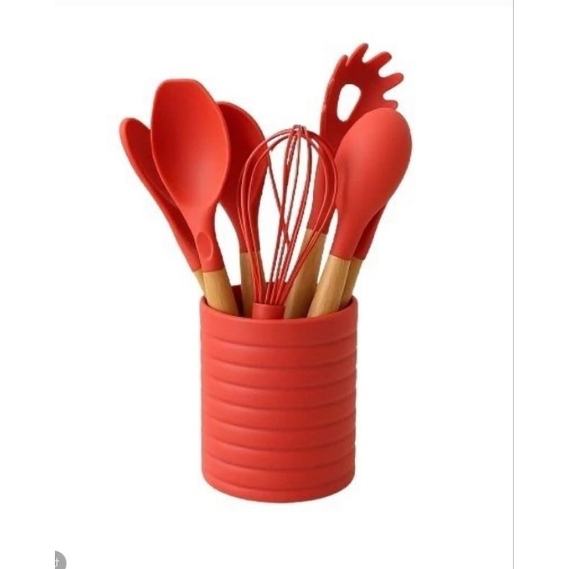 KIT UTENSÍLIOS DE COZINHA 7 PEÇAS HOME LAND COR VERMELHA: SUA COZINHA COLORIDA, ESTILOSA E PRÁTICA!!