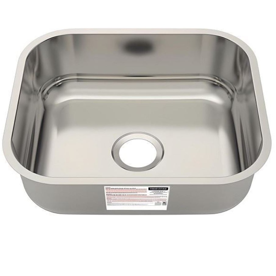 Cuba De Aço Inox Retangular Acetinado 40X34X14,5cm 17 Litros Original TRAMONTINA Pia Tanque Cozinha - Home & Living