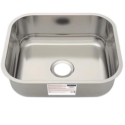 Cuba De Aço Inox Retangular Acetinado 40X34X14,5cm 17 Litros Original TRAMONTINA Pia Tanque Cozinha