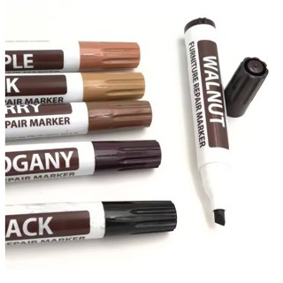 Caneta tira risco marceneiro marcenaria excelente para retocar móveis Unidade Cores em Oferta na Shopee