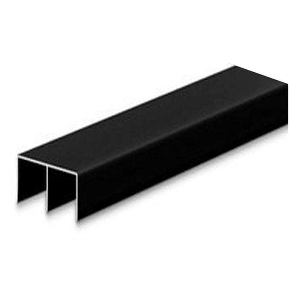 Trilho Para Porta de Correr Superior Duplo T00 Guarda Roupa 2 Metros (Cortado em Duas Barras de 1 Metro) — imagem 2 de 2