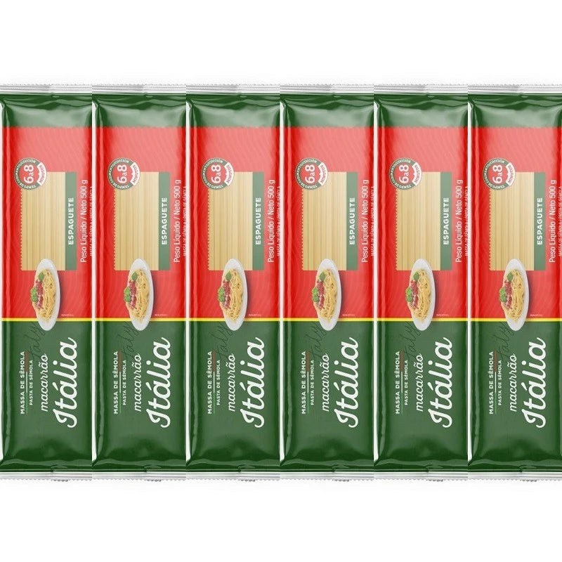 Macarrão Liane Italia Espaguete Sêmola 500g - KIT 6 unidades