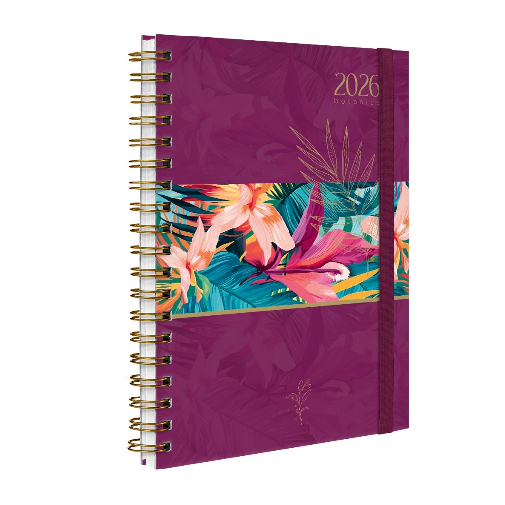 Agenda 2026 Planner Semanal Plus Botanics Tropical Paradise