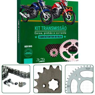 Kit  Relação Transmissão Honda CG Titan / Fan / Start 160 Todos os Anos em Oferta na Shopee