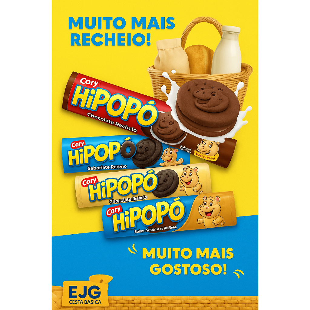 Bolacha . Biscoito  Hipopo 100g Sortidas em Oferta na Shopee