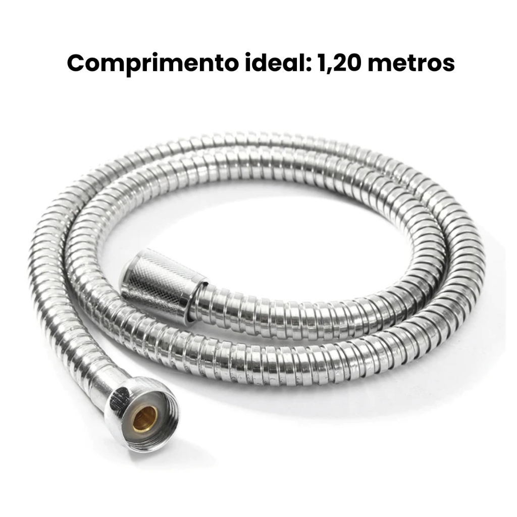 Engate Flexível 1,20 Aço Inox Mangueira Para Ducha Higiênica em Oferta na Shopee