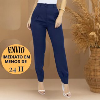 calça alfaiataria feminina, calça cintura alta, calça social, calça casual, moda elegante, look escritório em Oferta na Shopee