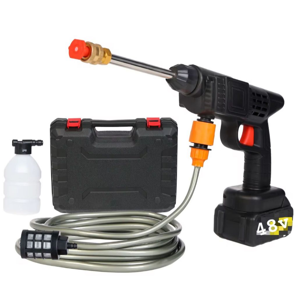 KIT LAVADORA DE ALTA PRESSÃO PORTÁTIL COM 2 BATERIAS OU COM 1 BATERIA 48V E A MALETA
