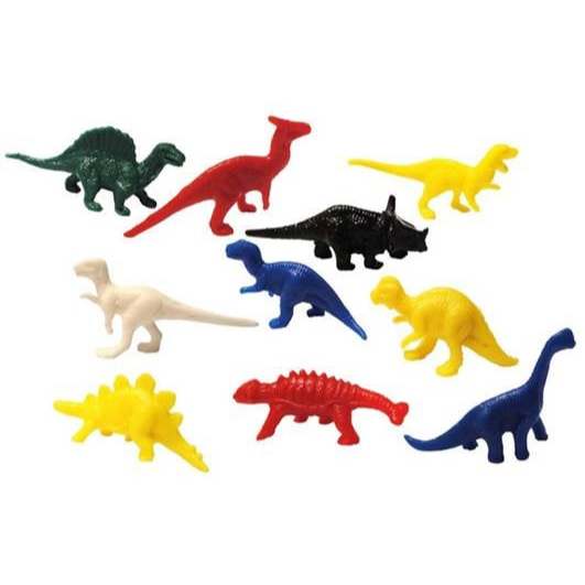 Kit com 10/20 Mini Dinossauros de plástico Apas em Oferta na Shopee