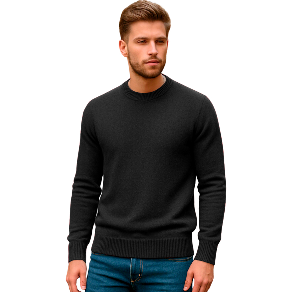 Suéter Tricot Masculino Preto: Onde Comprar | BuscaProdutos