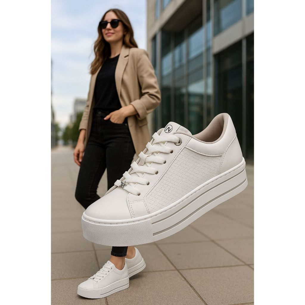 Tênis Via Marte Feminino Casual Original Confortável Básico Estiloso Leve Slip On Cadarço Pronta Entrega Varios Modelos
