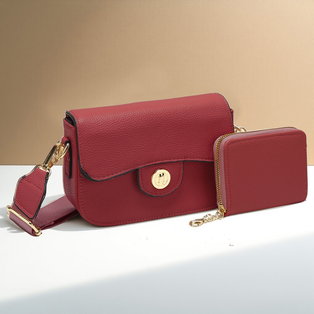 Bolsa Feminina Alça De Gorssa Transversal kit2 bolsa com carteira Pequena Festa Balada Moda Blogueira v330 em Oferta na Shopee