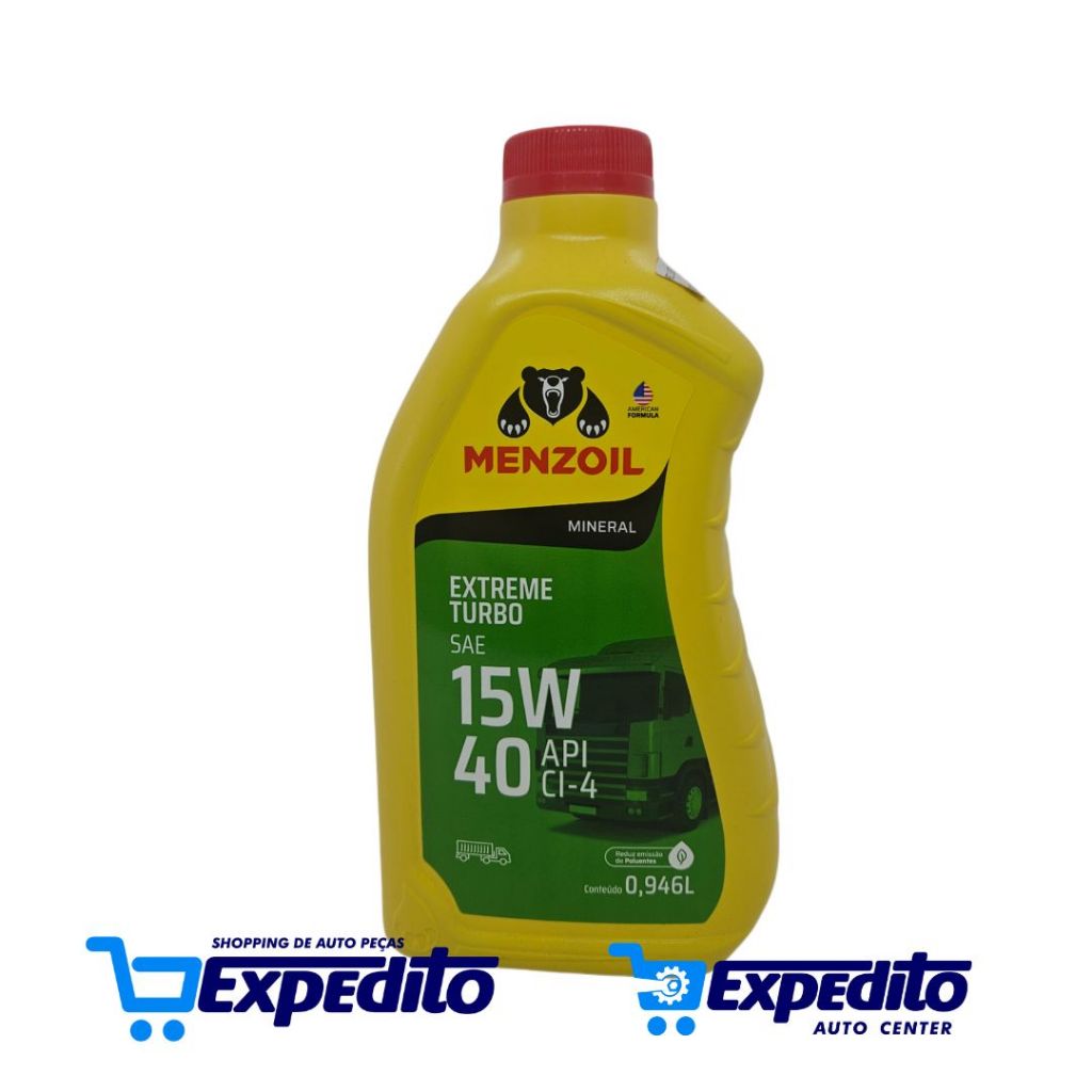 Óleo Motor Mineral Diesel SAE 15W40 API CI-4 Menzoil 1L