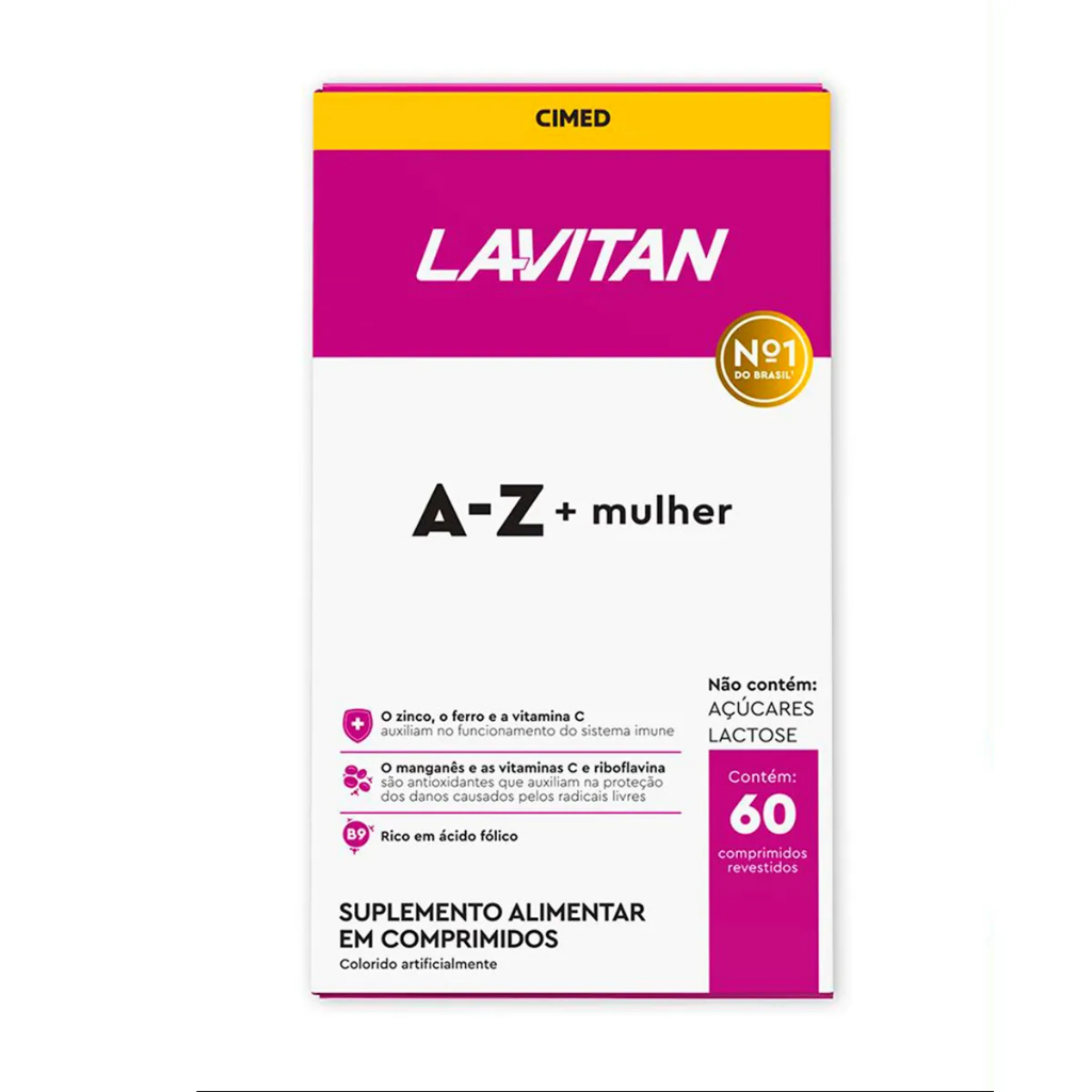 LAVITAN A-Z MULHER COM 60 COMPRIMIDOS
