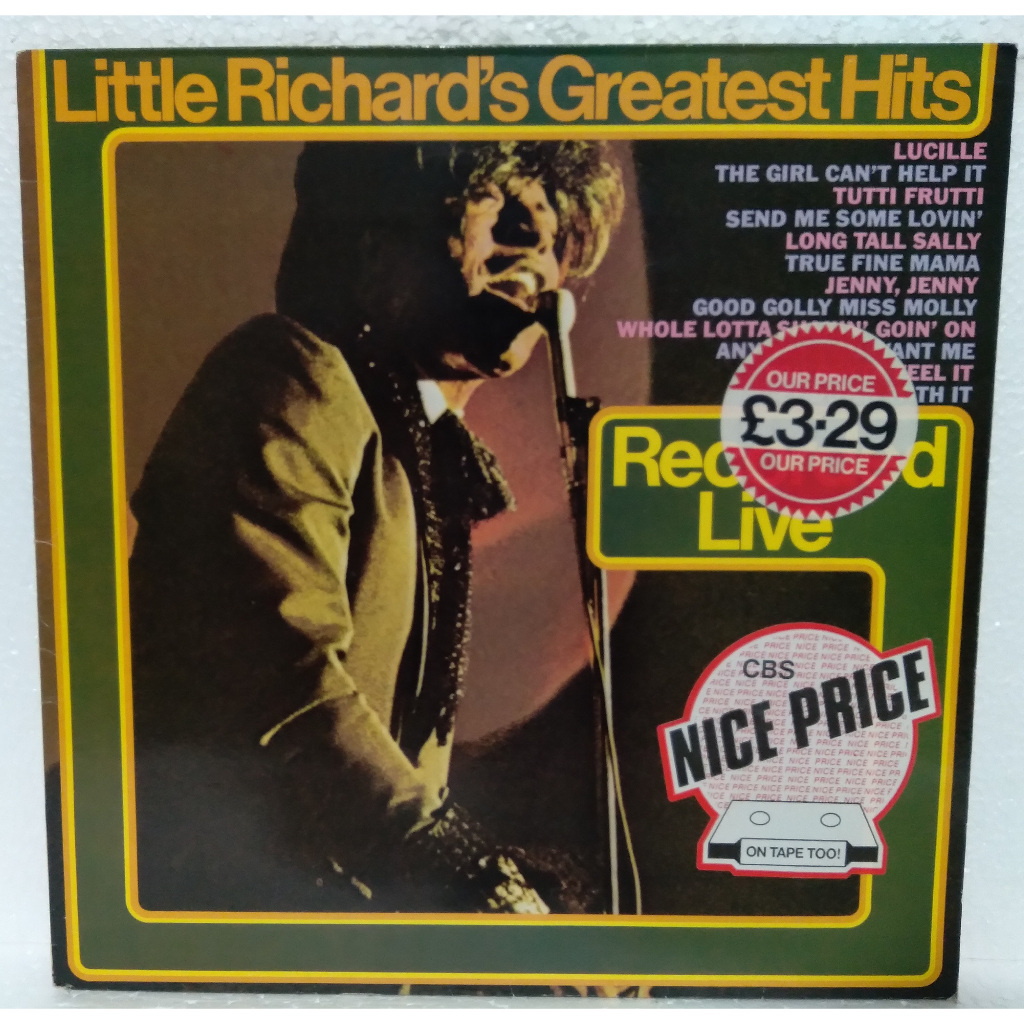 LP - Little Richard´s Greatest Hits Recorded Live - Imp UK - 1971