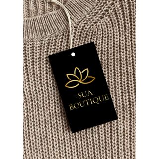 Etiquetas tag personalizada para roupas 100 unidades em Oferta na Shopee