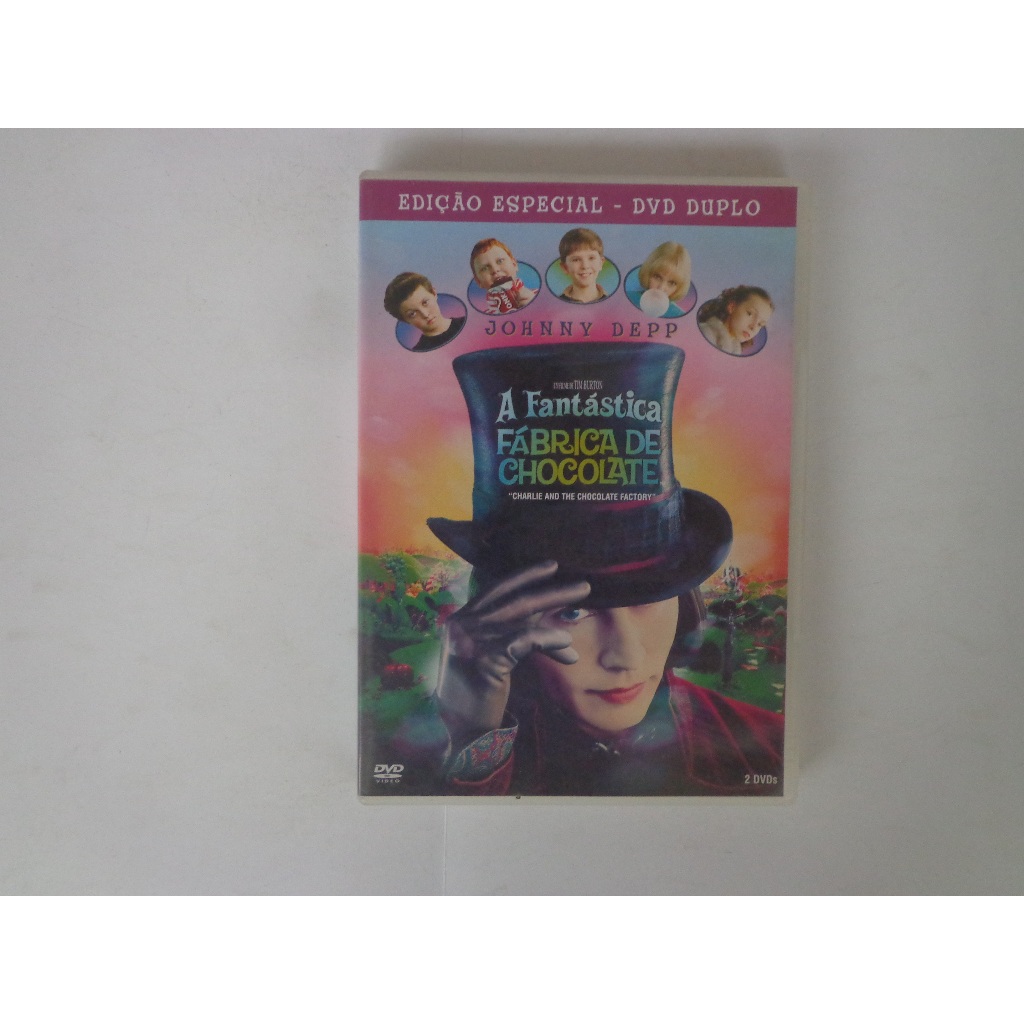 Johnny Depp A Fantastica Fábrica De Chocolate dvd Duplo original