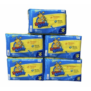 5 Pacotes Fralda Super Secão Descartável para Macho G 60 Un para Cachorro em Oferta na Shopee