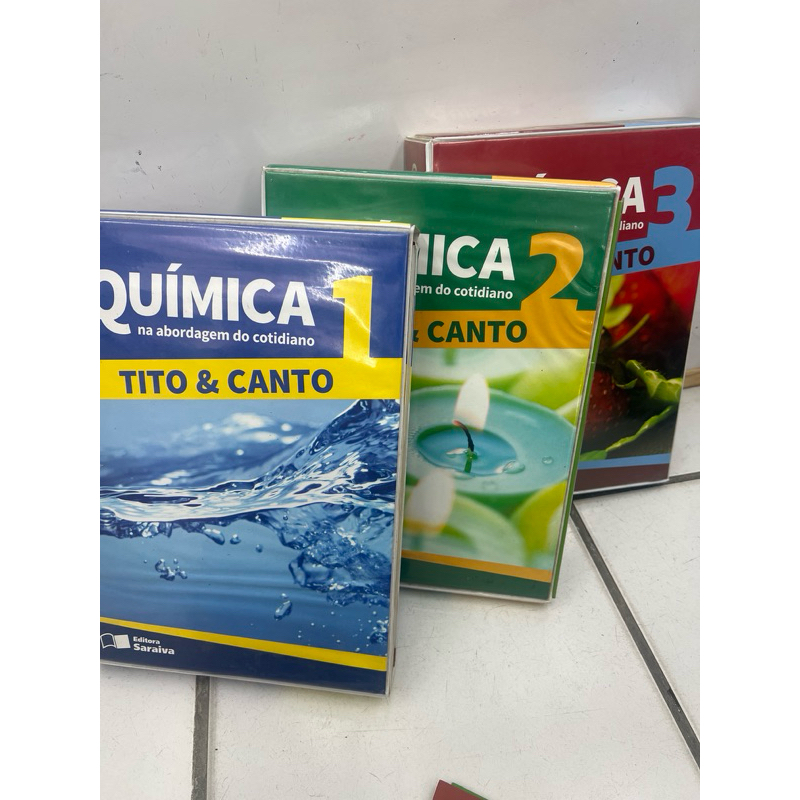 Coleção  Química na abordagem do cotidiano - Tito e Canto - Coleção completa ensino médio.