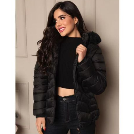 Jaqueta Feminina Bobojaco Forrada  Nylon Moda Fashion Com Capuz Removivel em Oferta na Shopee