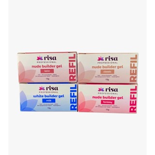 Refil builder gel hard LED/UV hipoalergênico 15g Risa em Oferta na Shopee