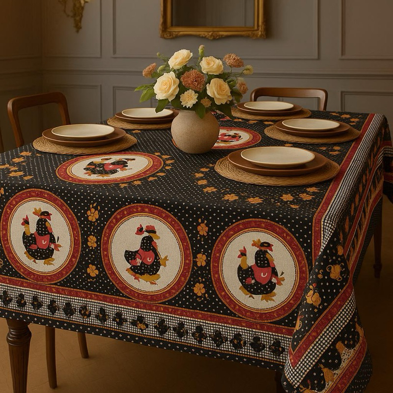 Toalha de Mesa Plástica PVC Térmica Libanês 2 4 6 8 e 10 Lugares  Impermeável