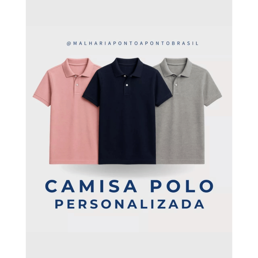Camisa Polo Personalizada com bordado computadorizado